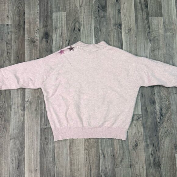 ZADIG & VOLTAIRE Rhinestone-Embellished Cashmere Star Sweater pink - Picture 7 of 8